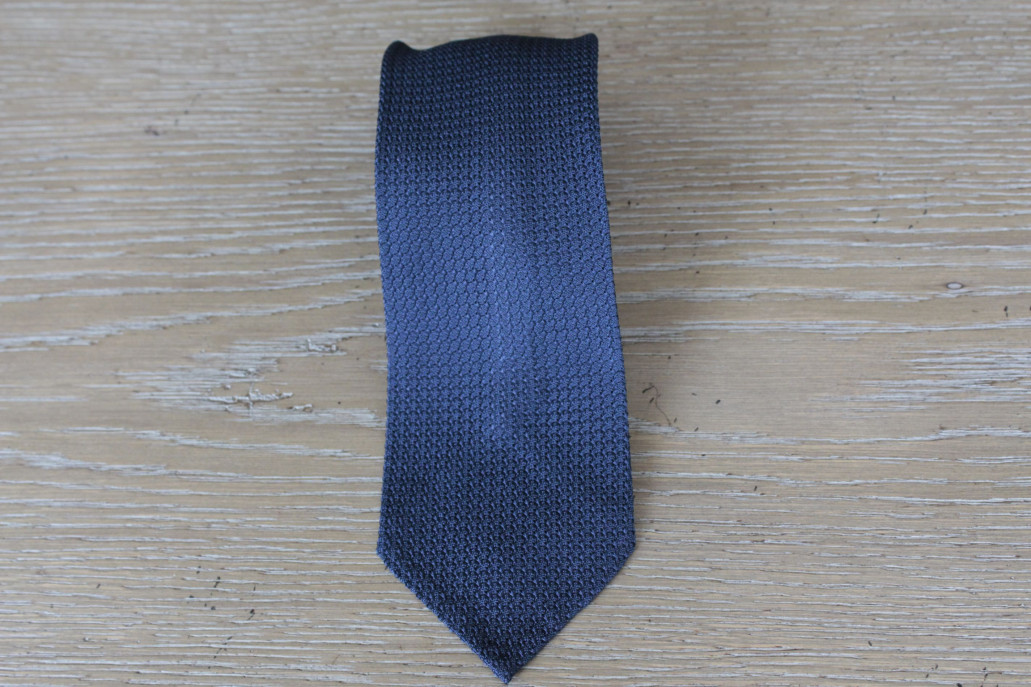 Silk tie grenadine light blue