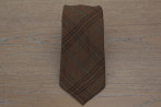 Checked tie brown colour 17797