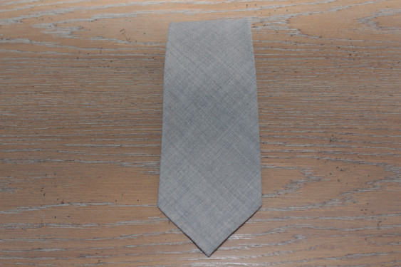 Tasmania wool tie  light gray colour