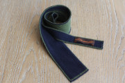 Tie wool green with blue cord.