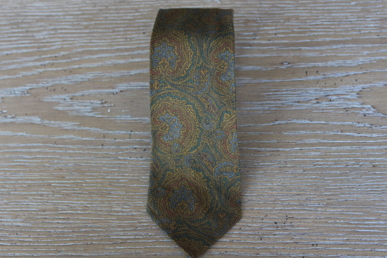 Mixed Tie green wool 17918