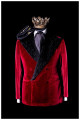 RED VELVET SMOKING JACKET