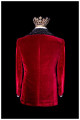 RED VELVET SMOKING JACKET